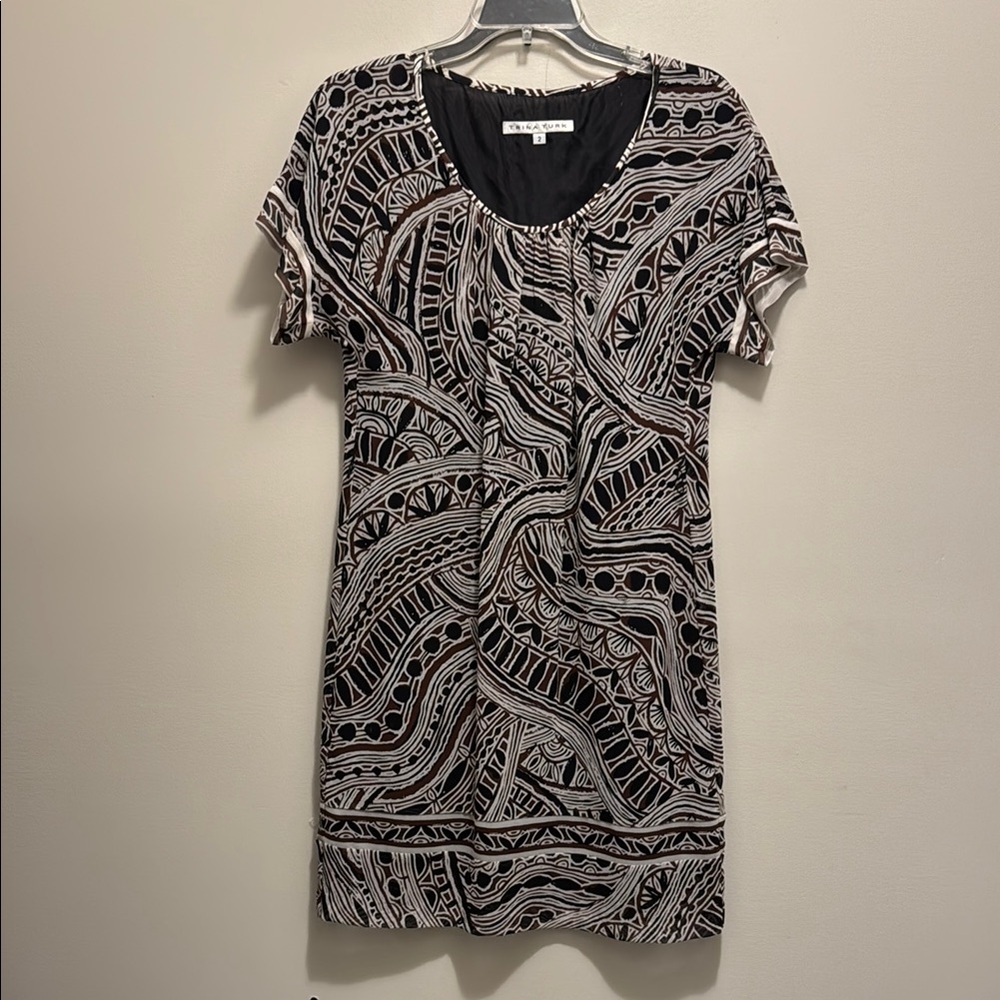 Black and White Patterned Dress